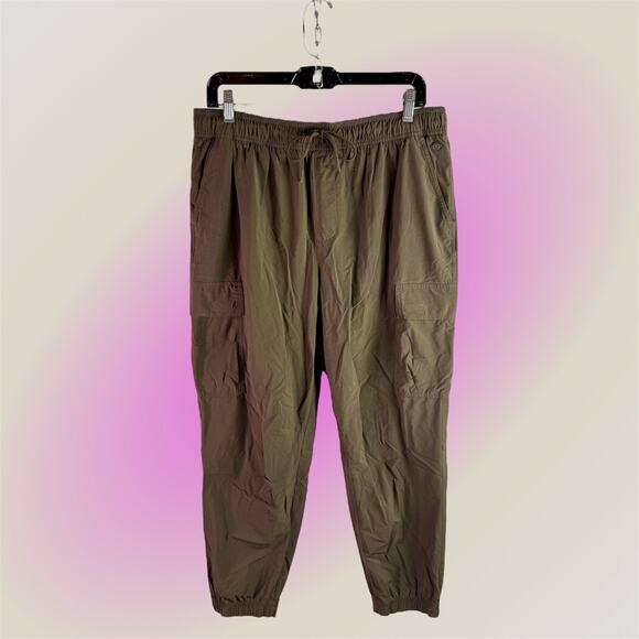 CALIA Women's Large Brown Nyluxe Cargo Utility Jogger Pants Workout WAX32247 - Picture 1 of 9